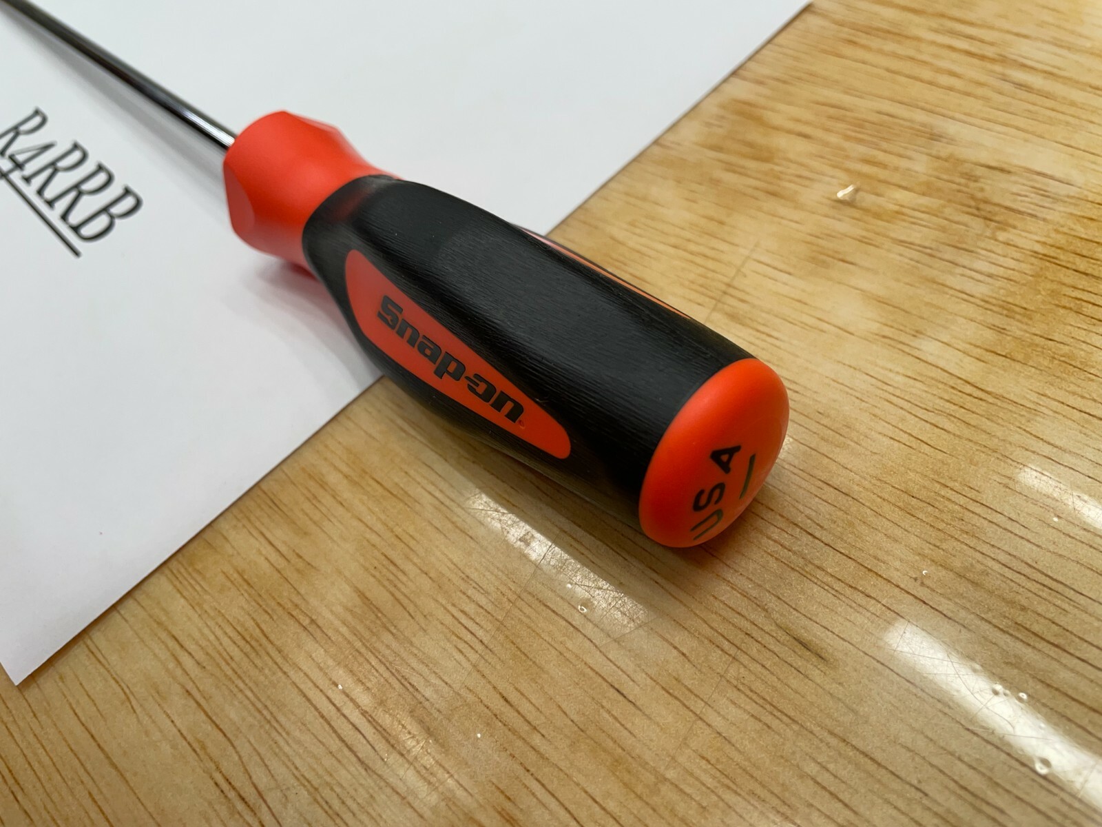 Snap-on Tools NEW ORANGE Soft Grip 7/32″ Flat Cabinet Tip Screwdriver SGD4120BO