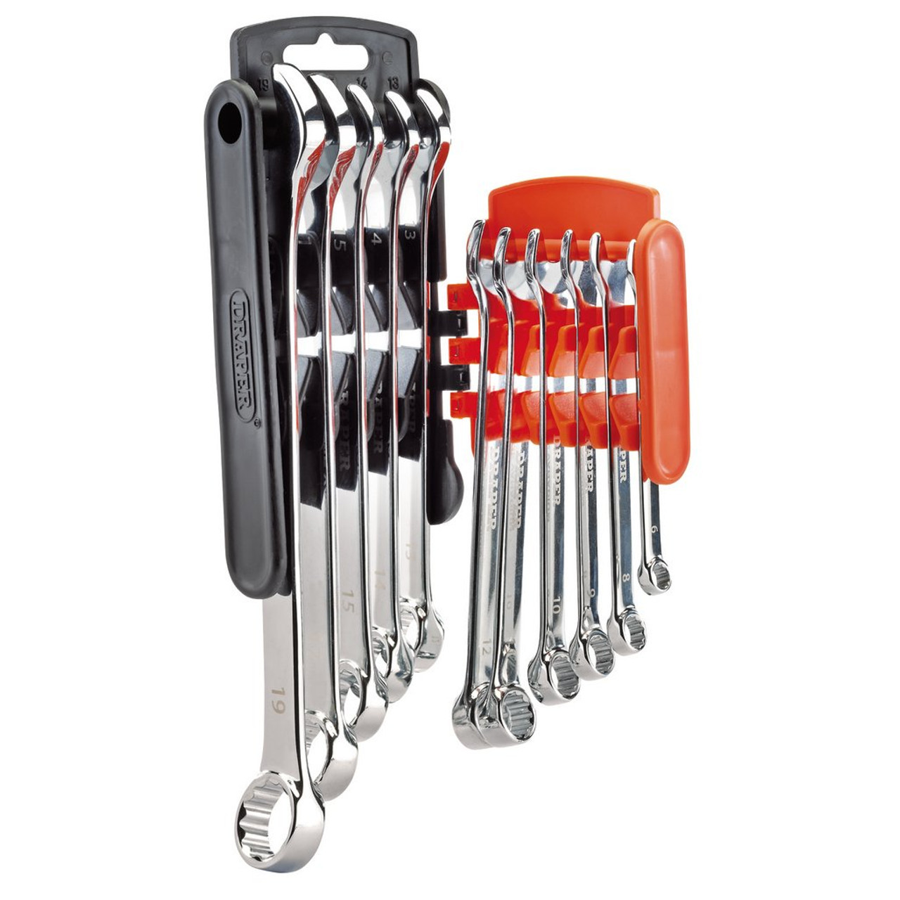Draper 66093 HI-TORQ Metric Combination Spanner Set, Orange (11 Piece)
