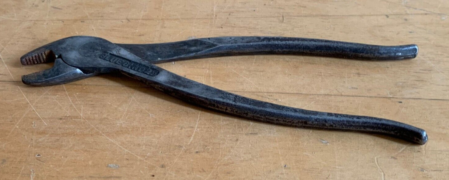 Vintage 1950s BLUE BIRD Steel Battery Service Slip Joint Pliers USA