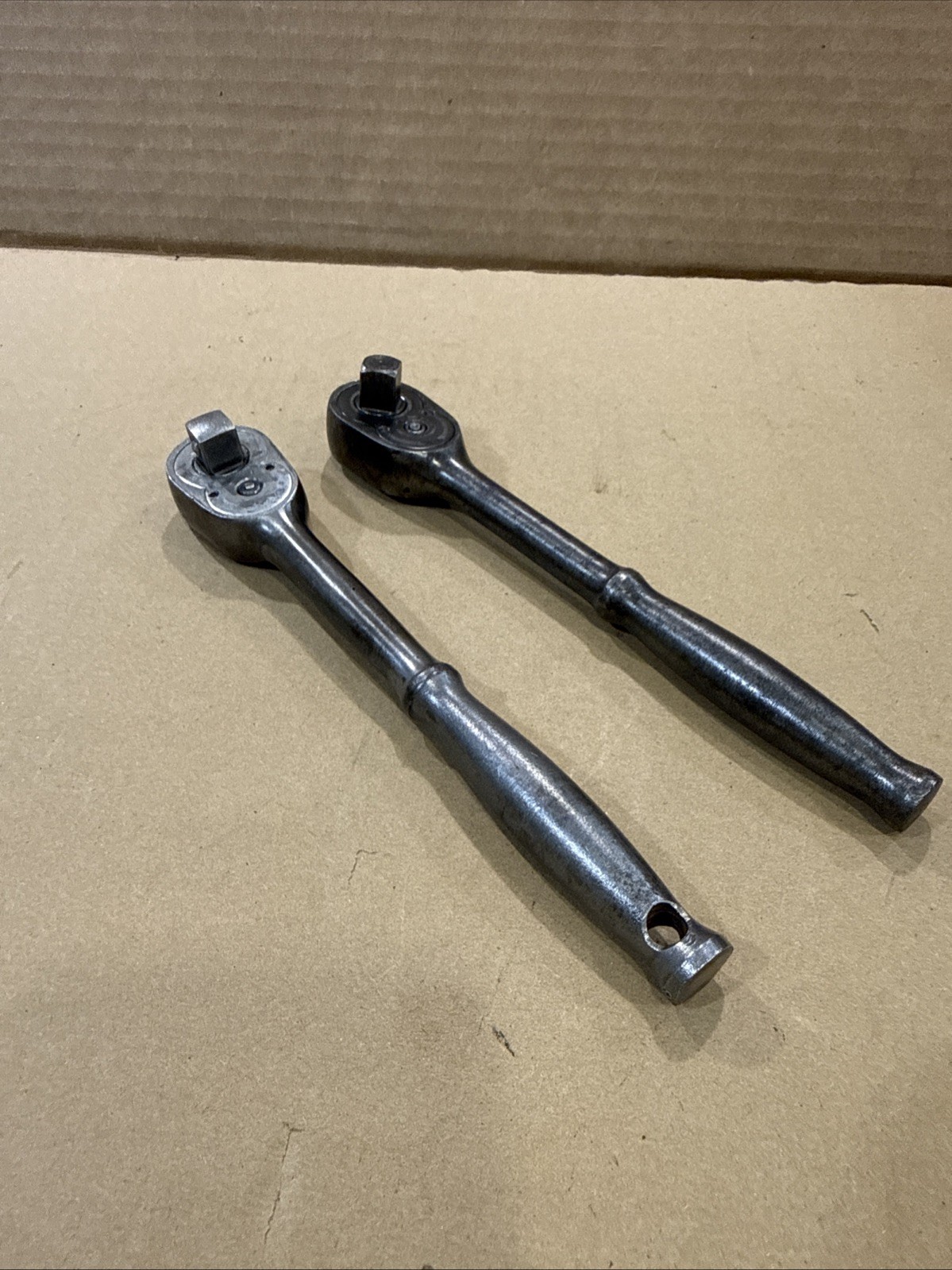 2 Vintage Snap-On Tools Ratchets ~ GF-70-R & Ferret F70N ~ 3/8″ Dr