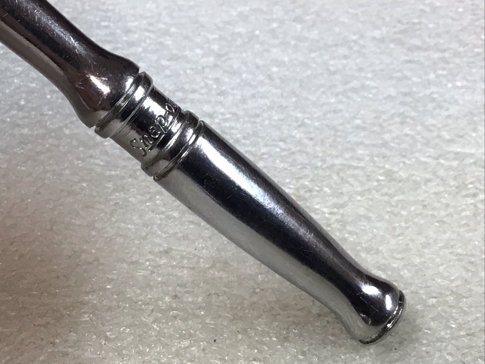 Snap-On#TM70B – 1/4” Dr., Chrome, 4.25” Long, Stubby Ratchet, Rebuilt-USA-NICE-