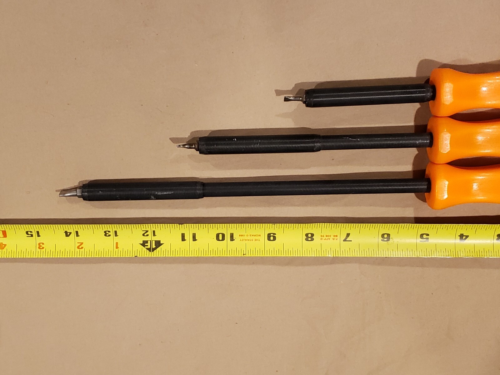 Snap On Flat Tip 1000v Non-Conductive Composite Orange Screwdriver IHT53, 59, 63