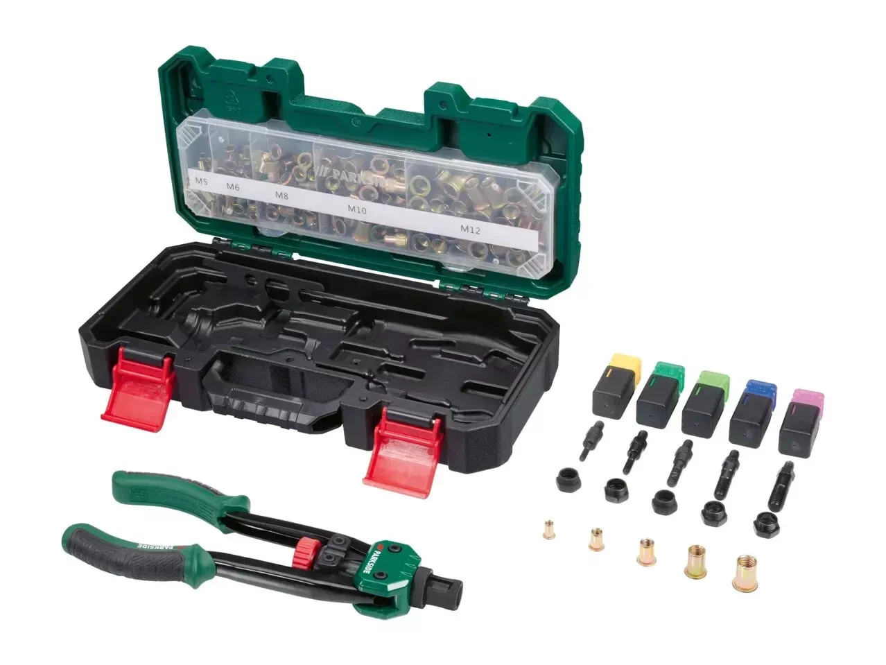 Parkside Rivet Nut Tool with Accessories 151 pieces, Brand New, German Quality