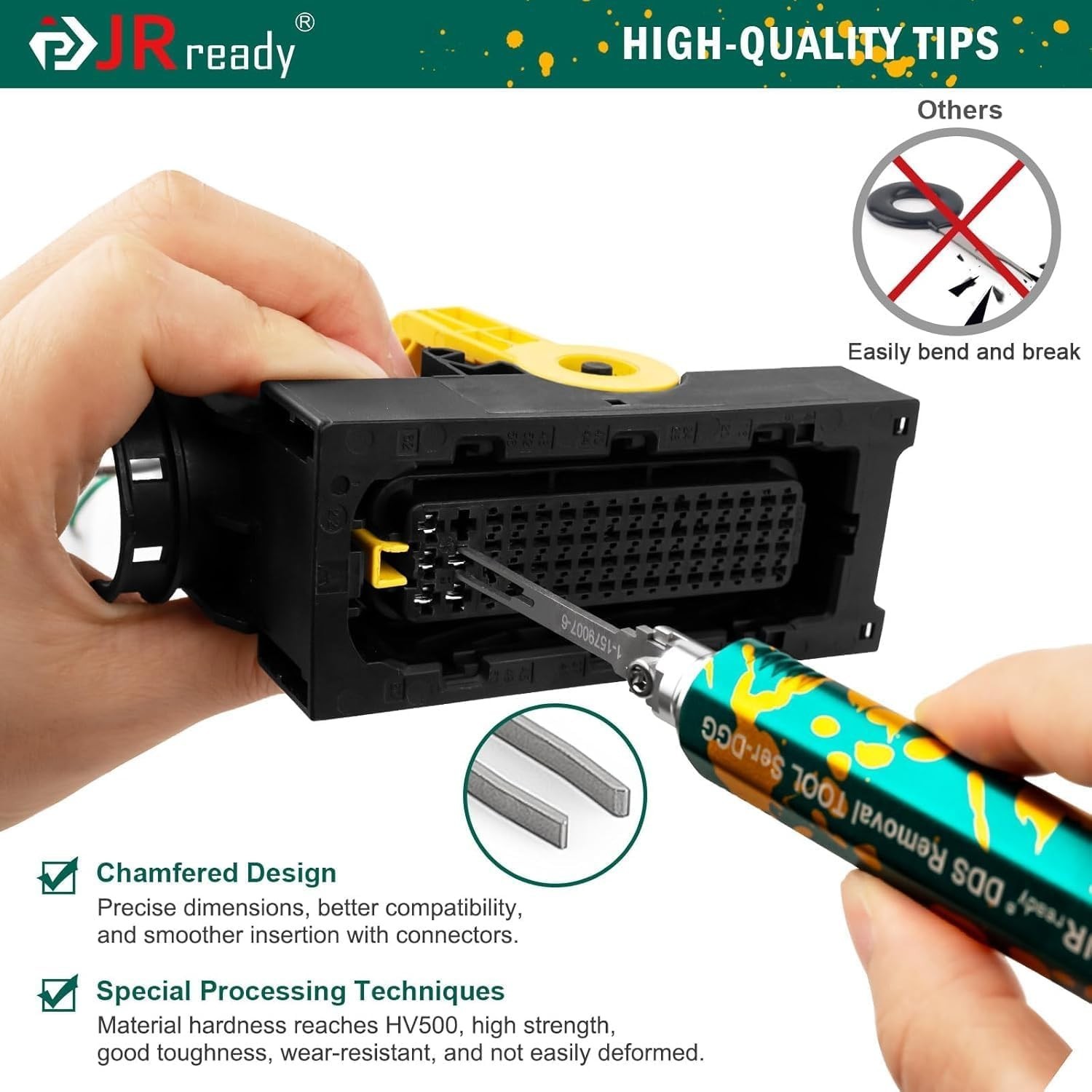Versatile Dual-Head Terminal Extraction Tool Kit for Deutsch & Molex Connectors