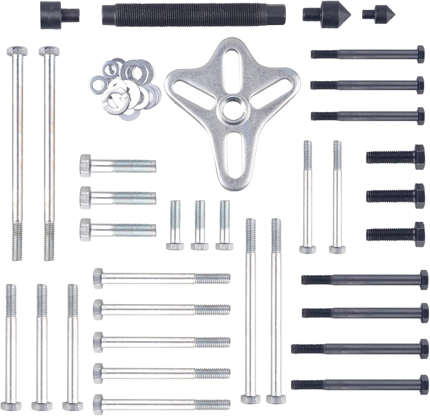 Complete 46-Piece Crankshaft and Steering Wheel Puller Set – Safe and Reliable