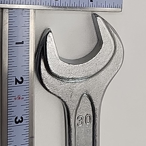 DIN 895 Metric Double Open End Wrench 27mm x 30mm Chrom-Vanadium Good Used Cond