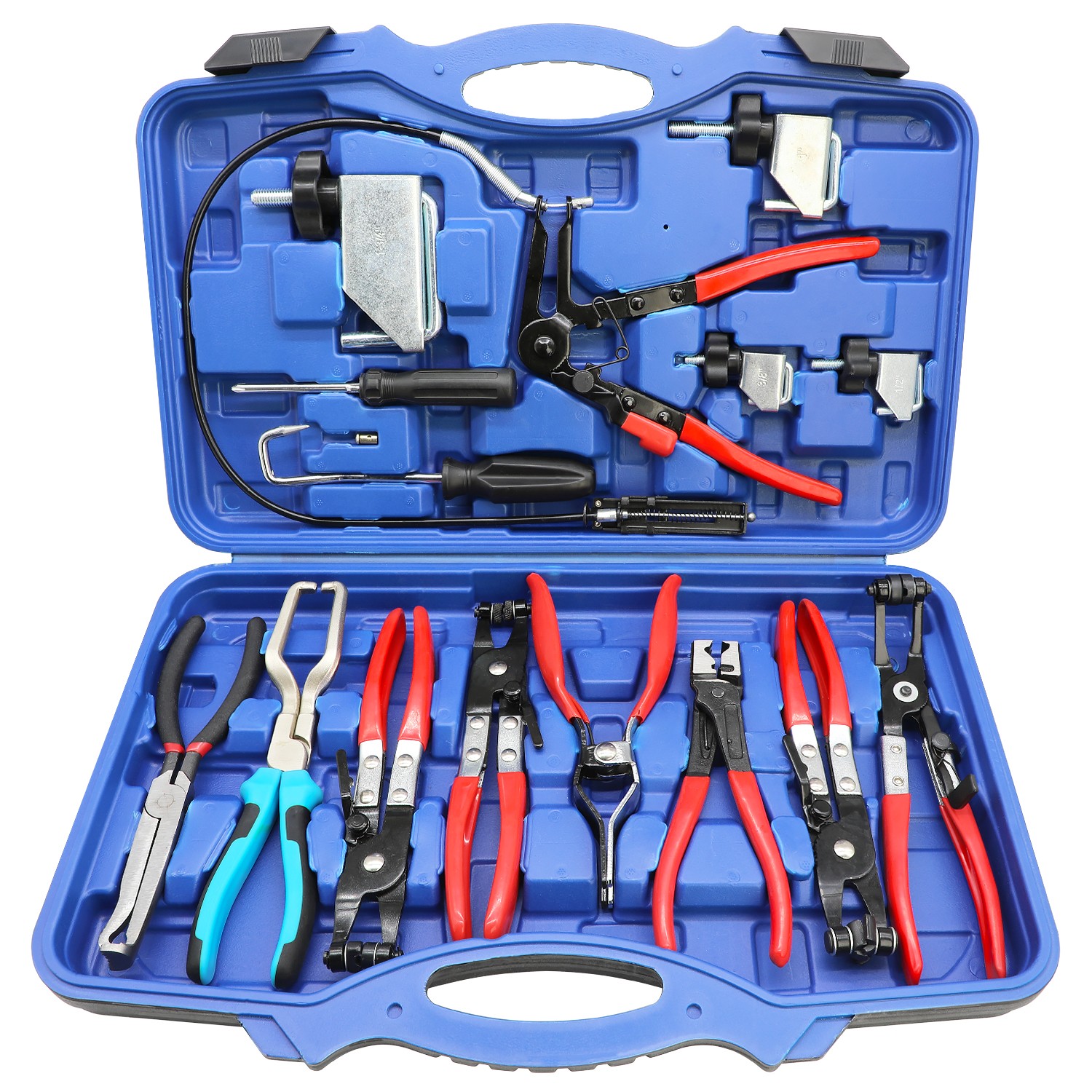 DPTOOL 15PCS Hose Clamp Pliers Set Automotive Tool for Car Cooling System Repair
