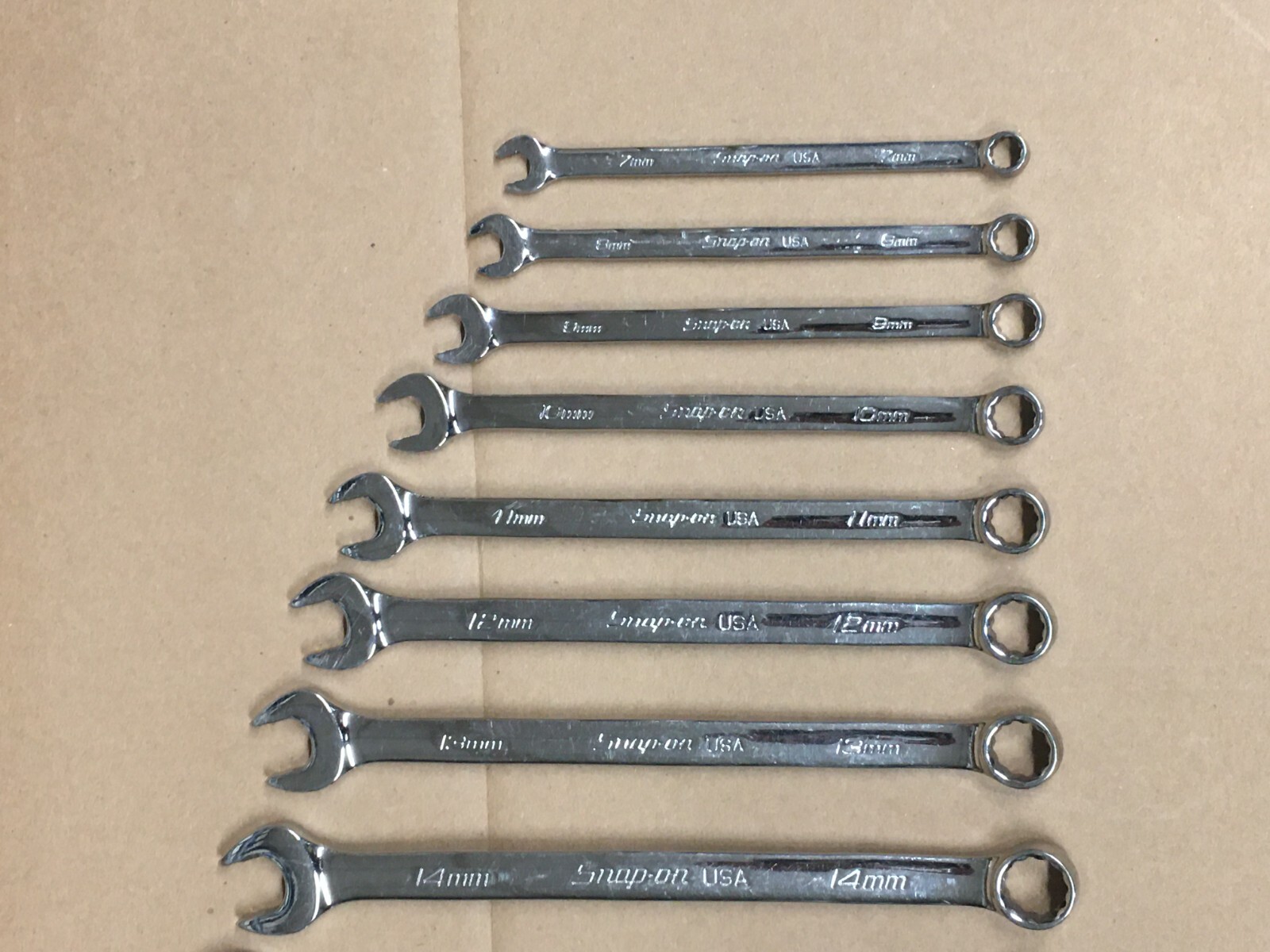 Snap On 13pc Metric Wrench Set – 7mm-19mm – Flank Drive Plus – Slightly Used