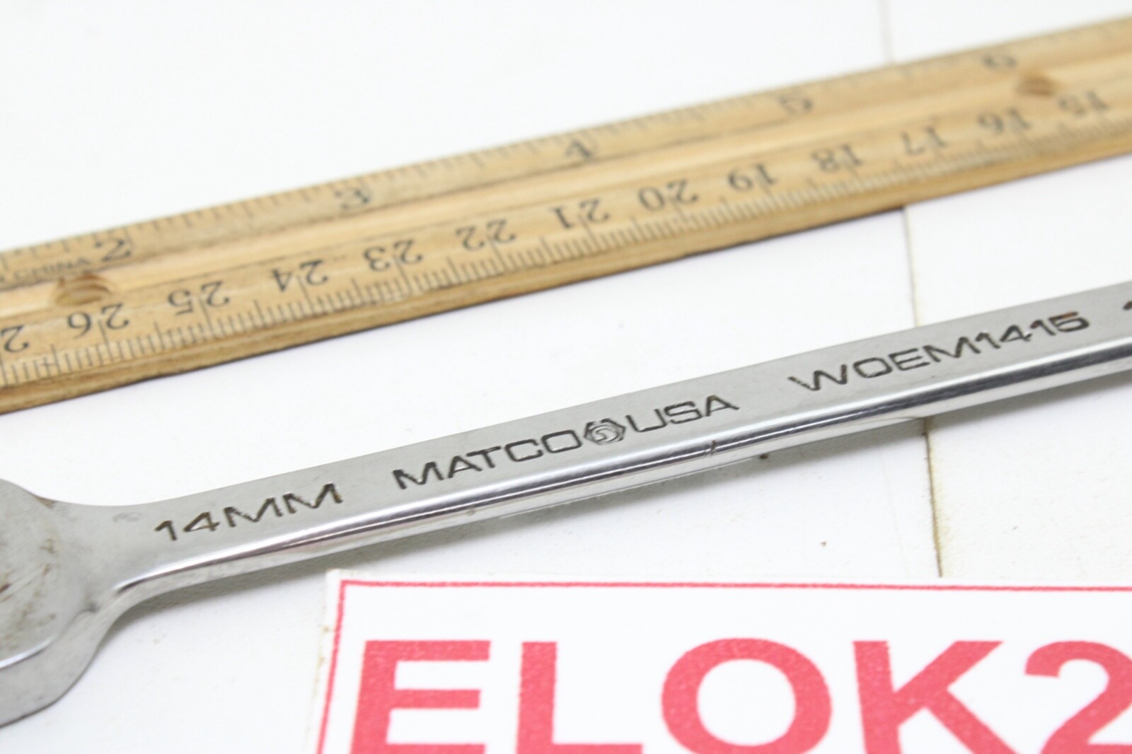 Matco WOEM1415 14mm x 15mm 6 Point Metric Open End Wrench Chrome USA