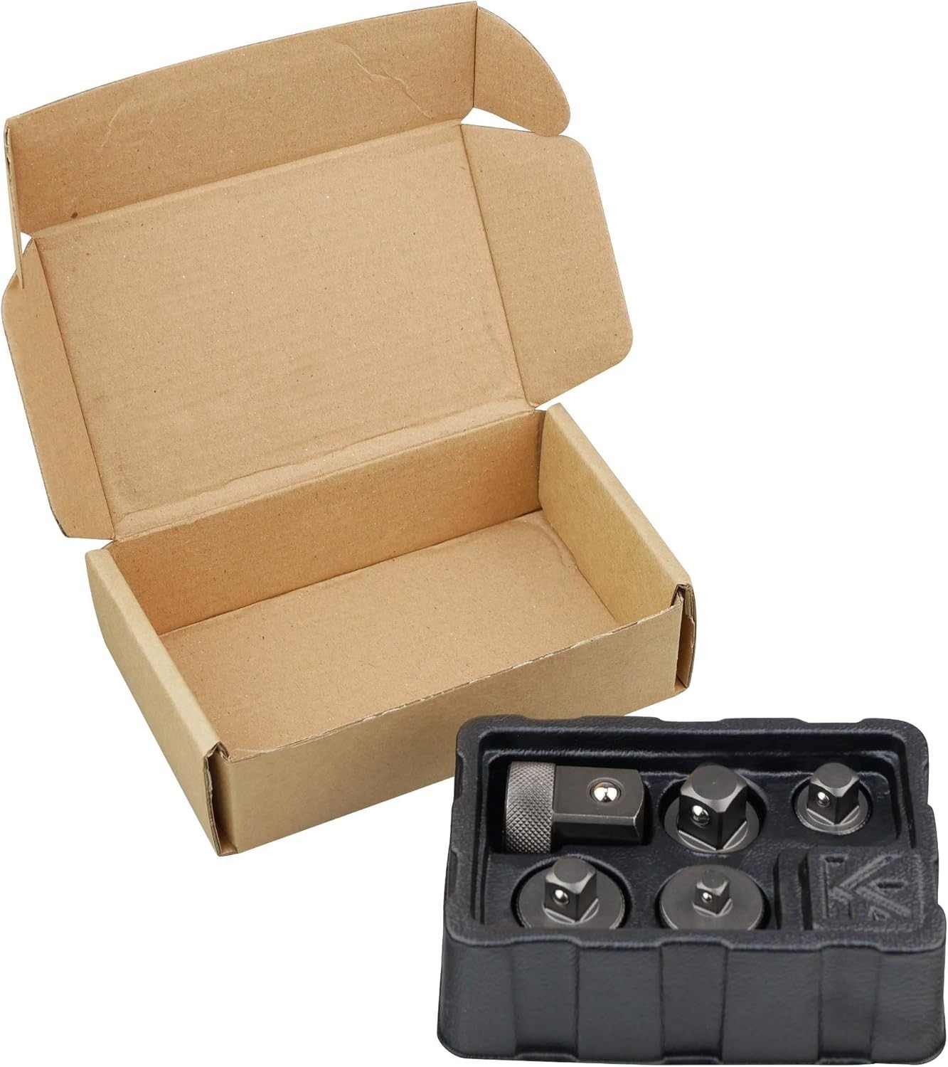 K351 Low Profile Impact Socket Adapter Set – Durable Chrome-Moly Steel, 5 Pieces