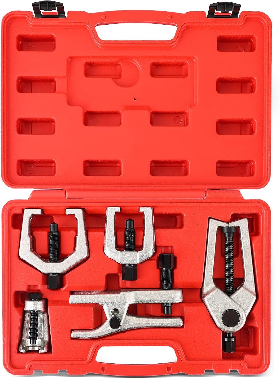 Ball Joint Separator Kit, 5 in 1 Pitman Arm Puller and Tie Rod End Color: Red