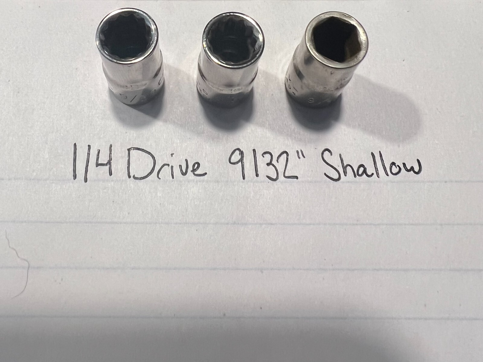 Craftsman USA 1/4″ Dr – SAE and Metric Shallow Socket 6 and 12 Point Pick Sizes!