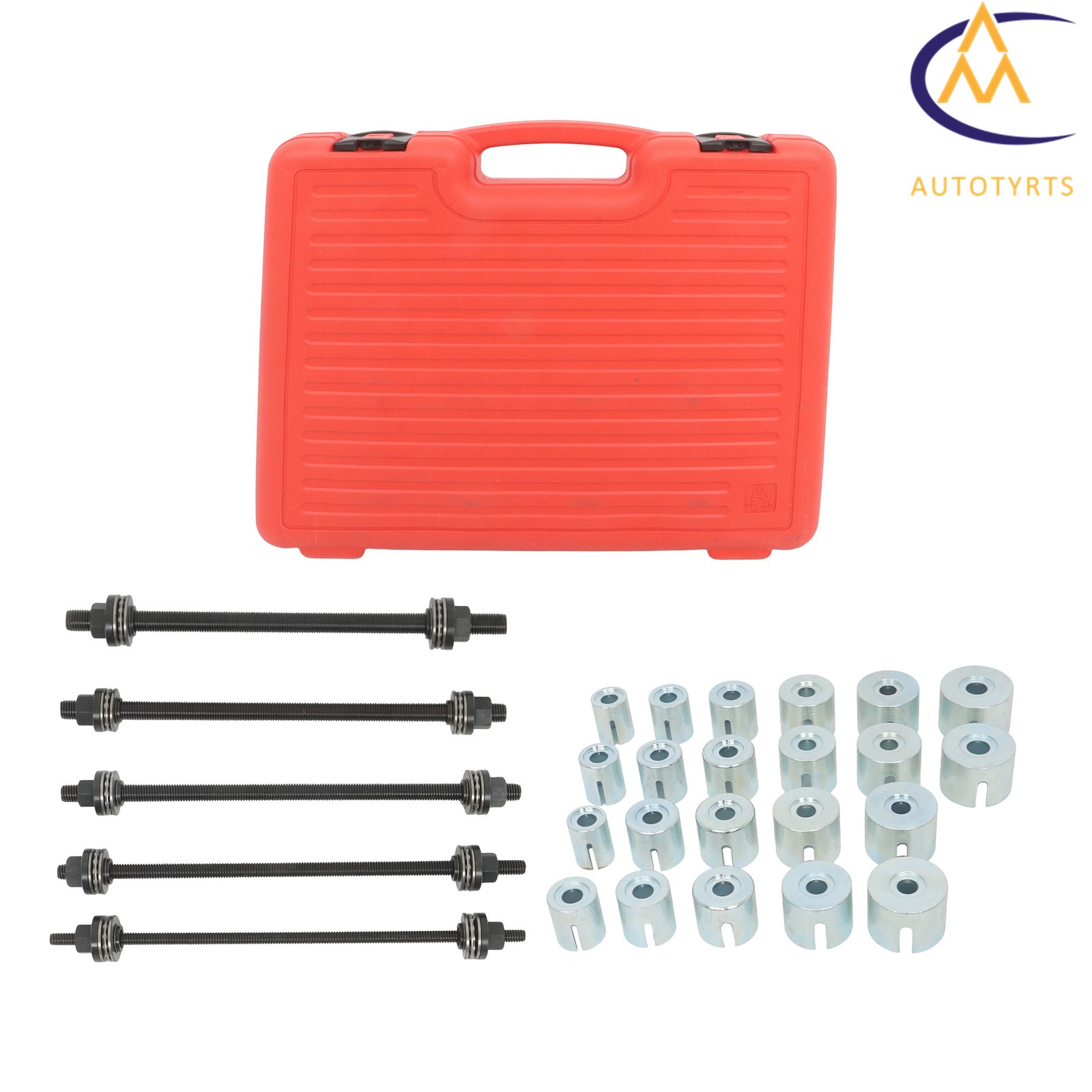 27PCS Universal Bush Bearing Removal Insertion Tool Press and Pull Sleeve Kit