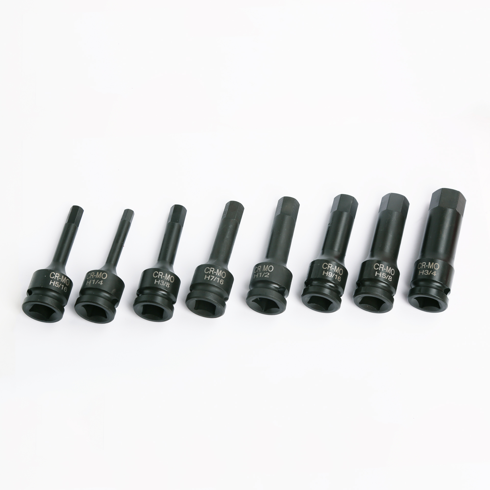 1/2″ Drive Impact Socket Hex Bits SAE Set Pro 3″ Standard Long Air Allen Kit 8pc