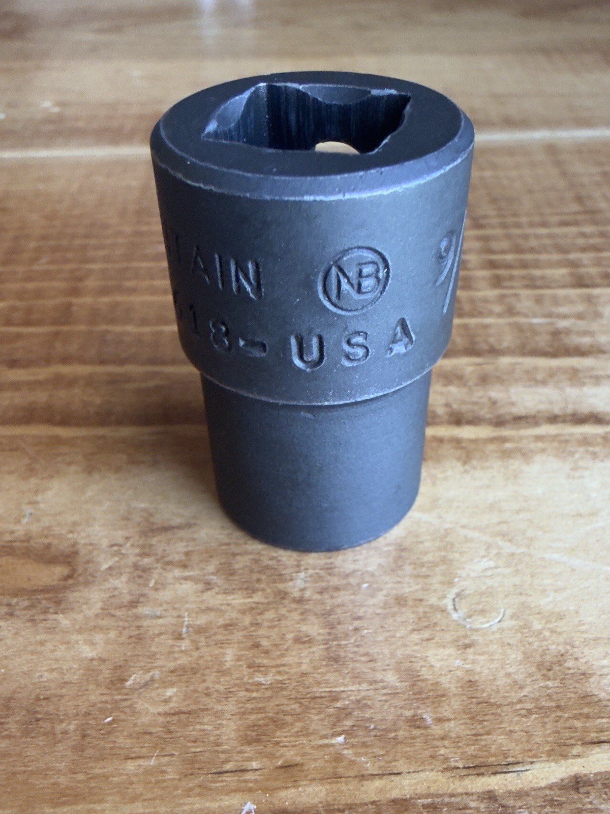Vintage New Britain NTP-618 9/16” Impact Socket 1/2″ Drive 6 Point USA Clean