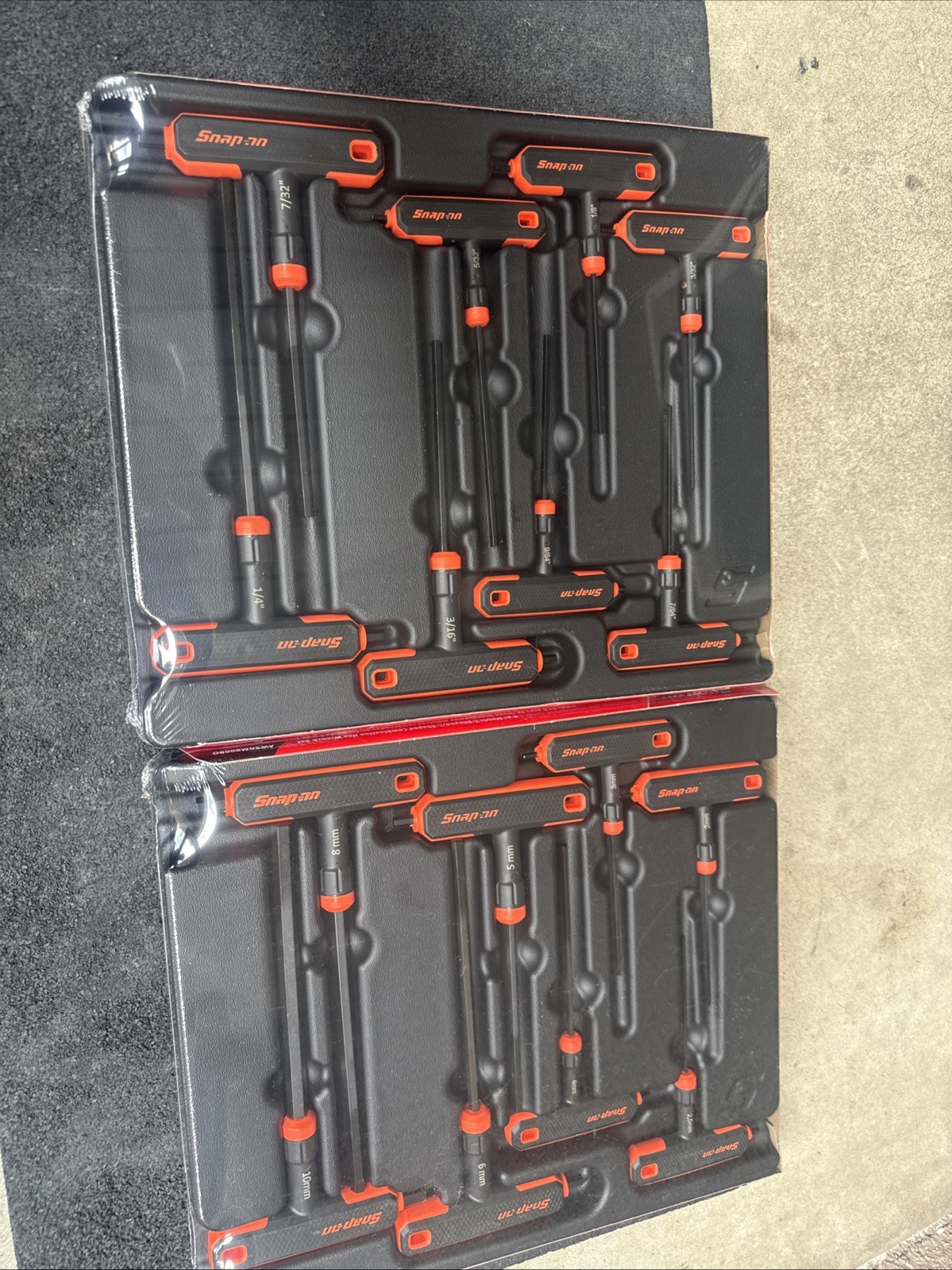 Snap On Awsg800bo/awsgm800bo Sae/metric Set 2 Sets 16pc Orange