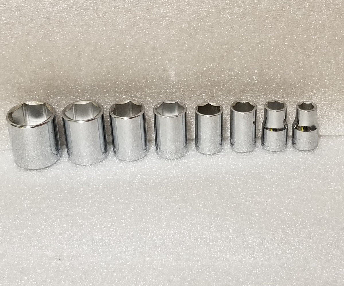 Armstrong 8-Pc 1/2″-Drive 6-Pt Socket Set 7/16″ to 1-3/16″ Made in USA