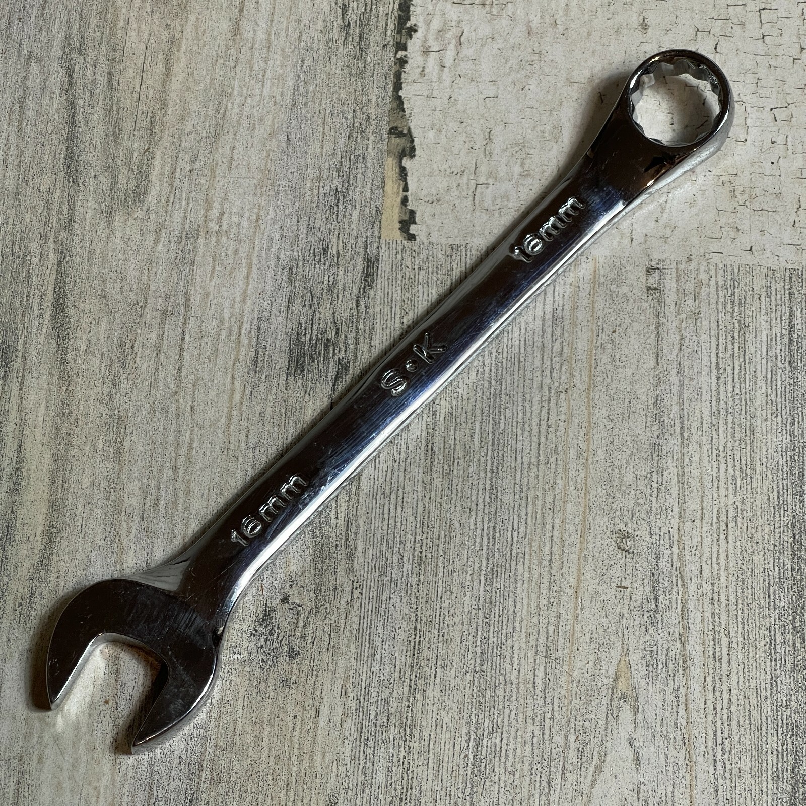SK Hand Tools 88316 16 mm – 12 point SuperKrome Regular Combination Wrench USA