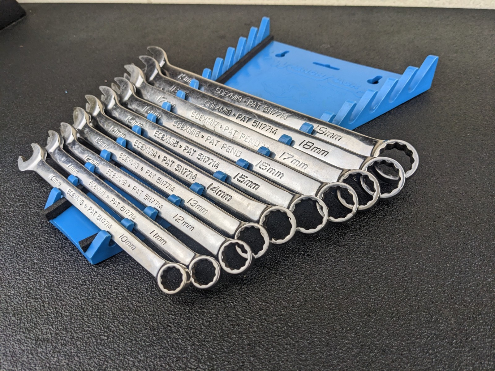 #bp039 Snap-On Tools 10pc 12point METRIC Flank Drive PLUS Wrench Set SOEXM710