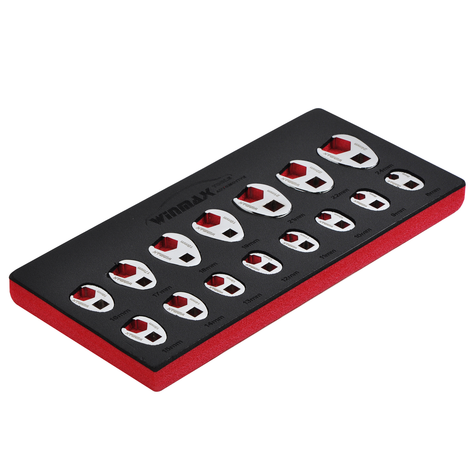 15PCS Crows Foot Wrench Set 1/2″ and 3/8” Drive Flare Nut Wrench Set 8mm to 24mm