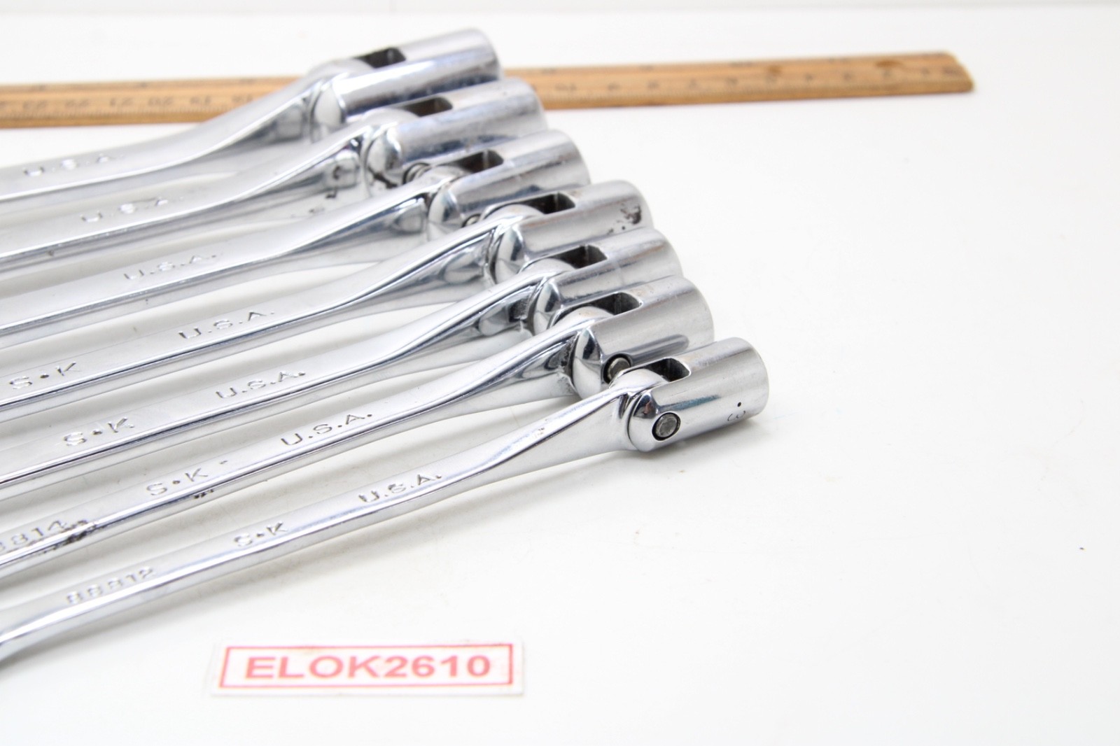 SK Tools 88812-88824 3/8 – 3/4 12 Point Flex Head Superkrome Socket Wrench Set
