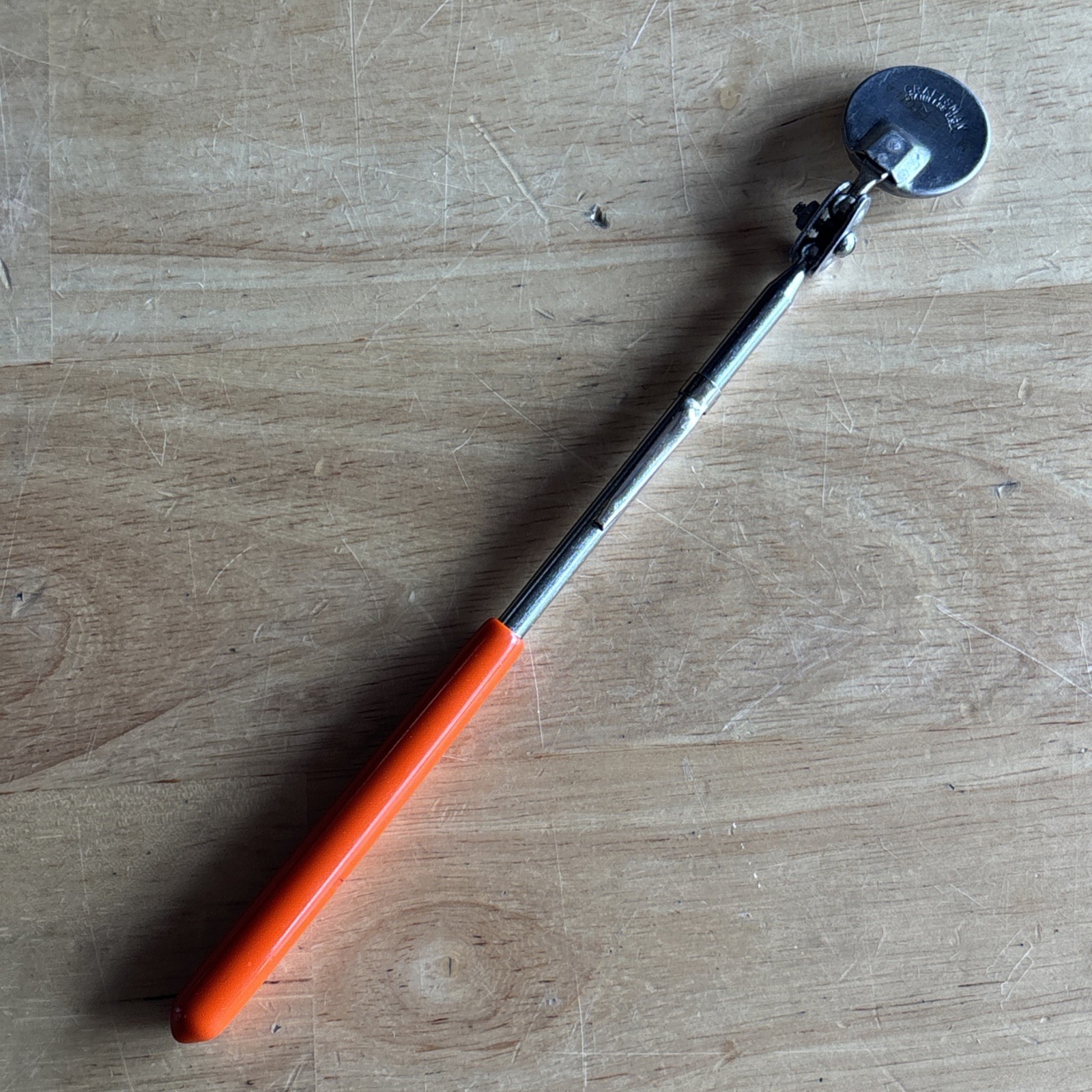 Craftsman 7.5″ Pocket Swivel Inspection Mirror Orange NON Telescoping USA READ