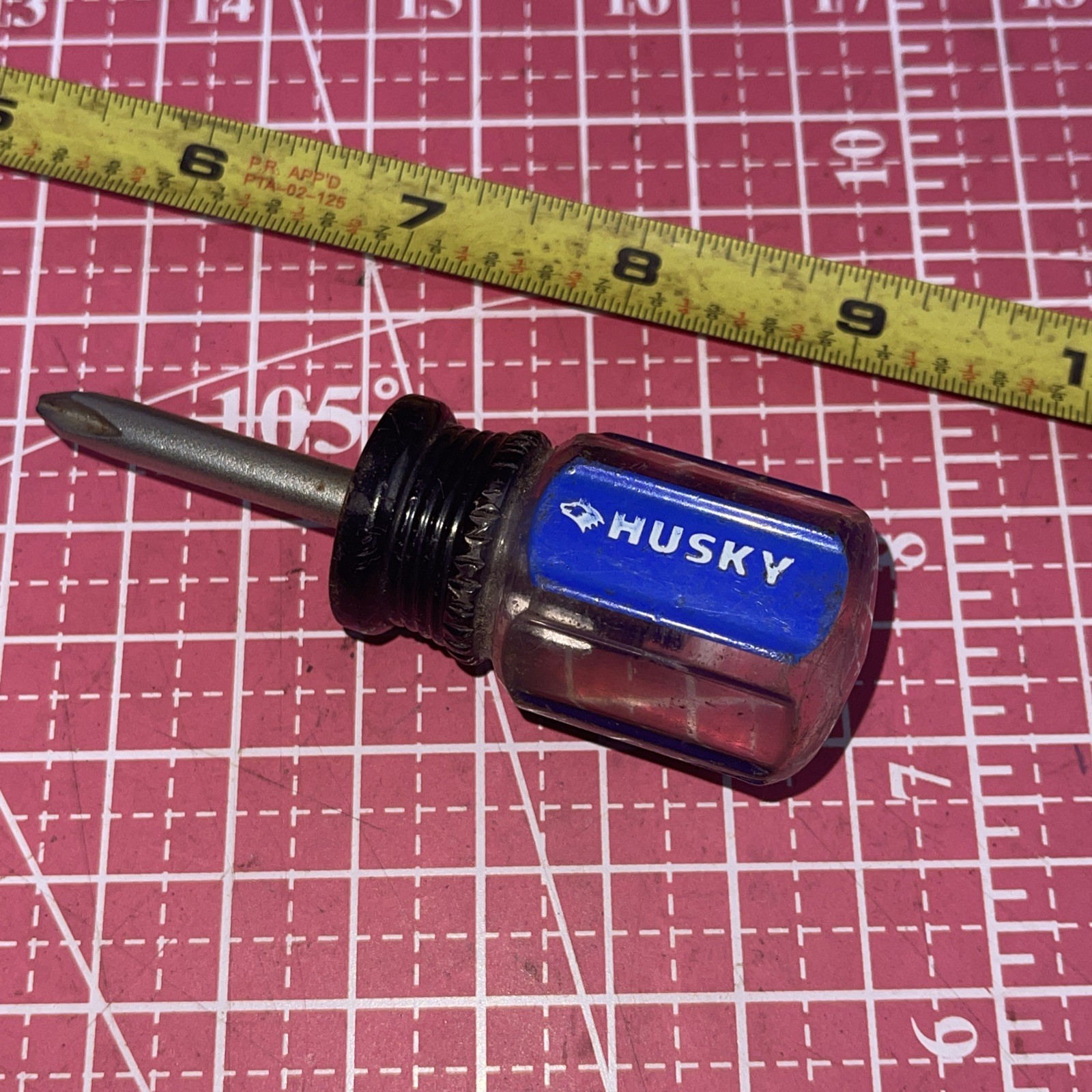 Husky USA Stubby No 2 Philips Screwdriver #2 Phillips Lifetime Warranty 681-107