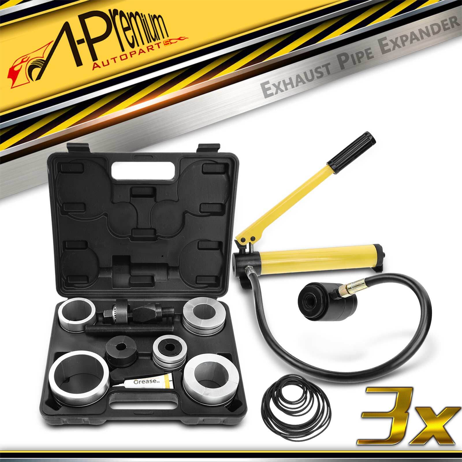 Hydraulic Exhaust Pipe Stretcher Expander Kit with Collet 1-5/8 in to 4-1/4in