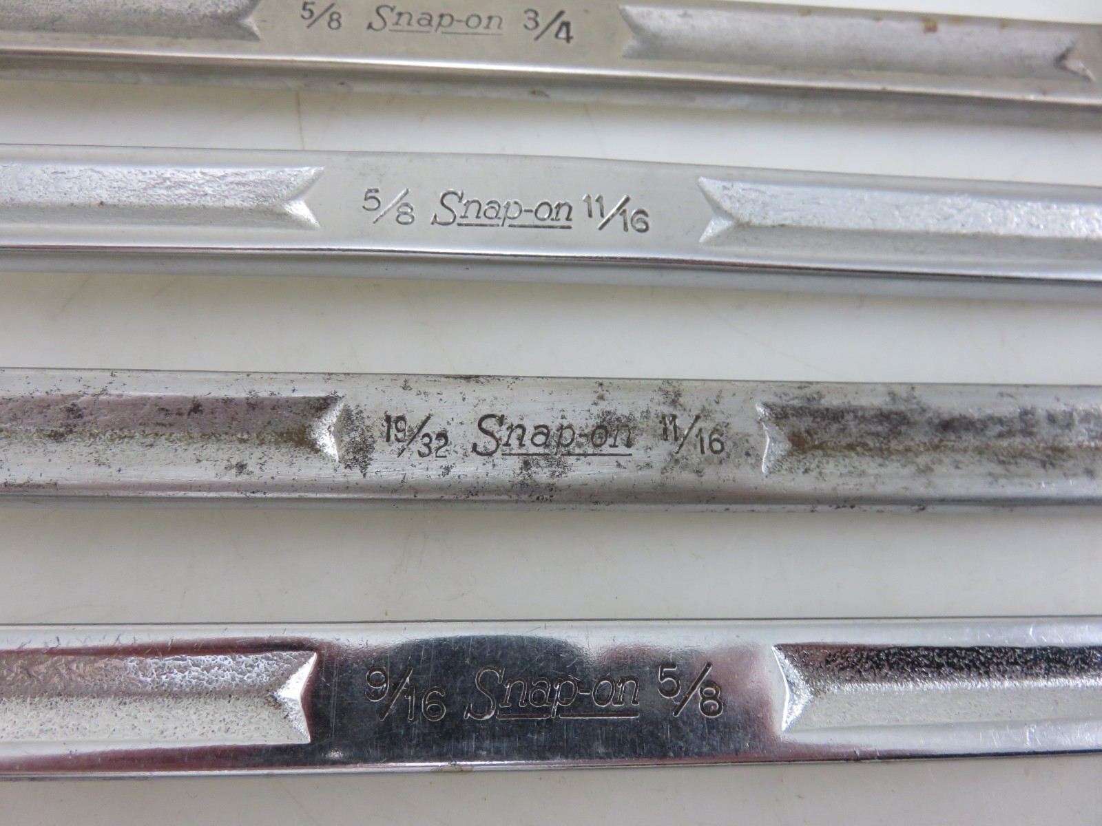 Snap-On XV Series Offset Box End Wrench 10pc Set 3/8″-1 1/4″ *NOT ALL SIZES*