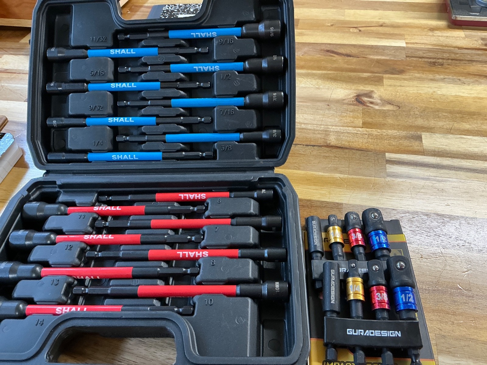 SHALL IMPACT DRIVER SET + IMPACT SOCKET ADAPTERSETS