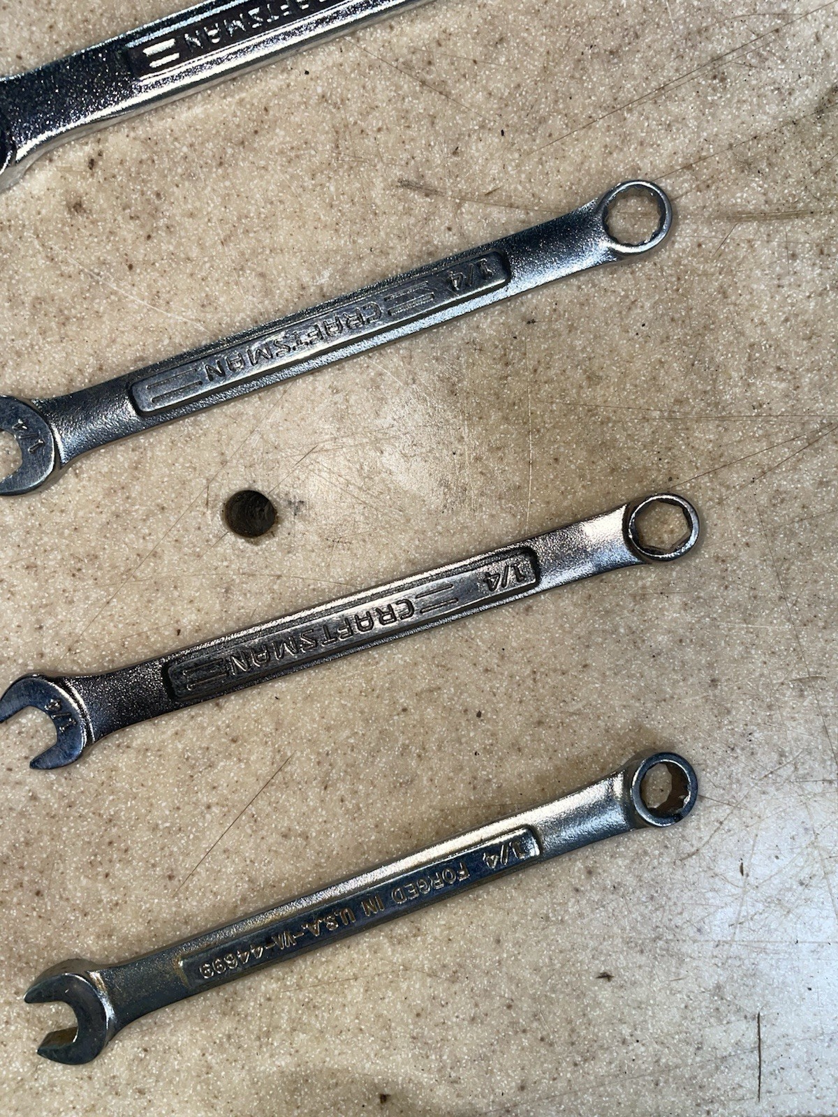 Lot of 36 Craftsmen Wrenches 27 SAE/9 Metric 1″ to 3/32″ Assorted