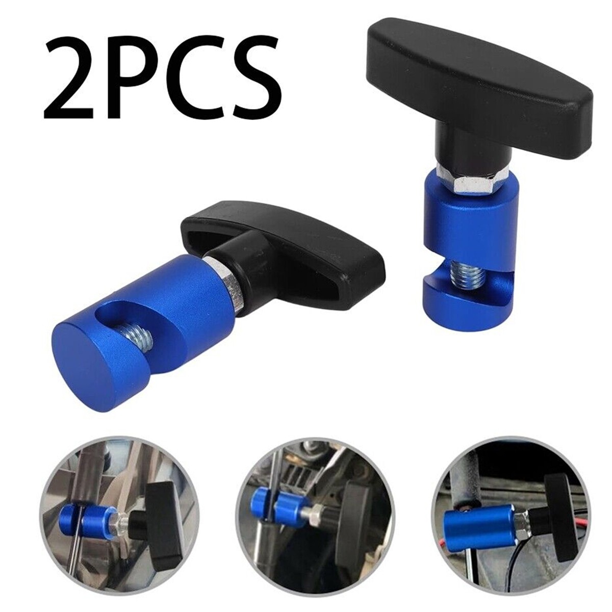 2PCS Automotive Hood Lift Rod Support Clamp Prop Strut Stopper Repair Fixed Tool