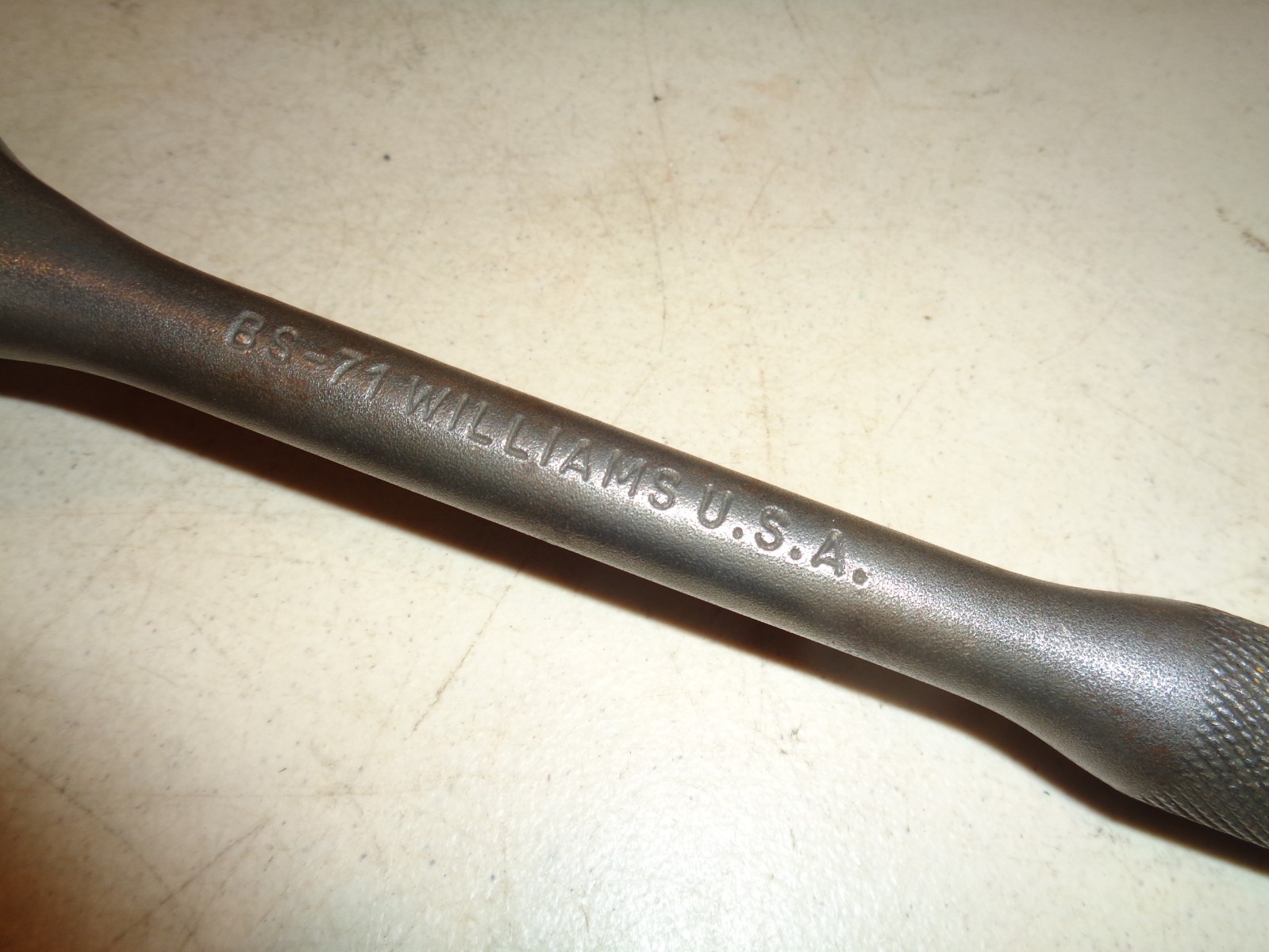Vintage BS-71 Williams 1/2″ Drive Fine Tooth Ratchet Black Industrial Finish