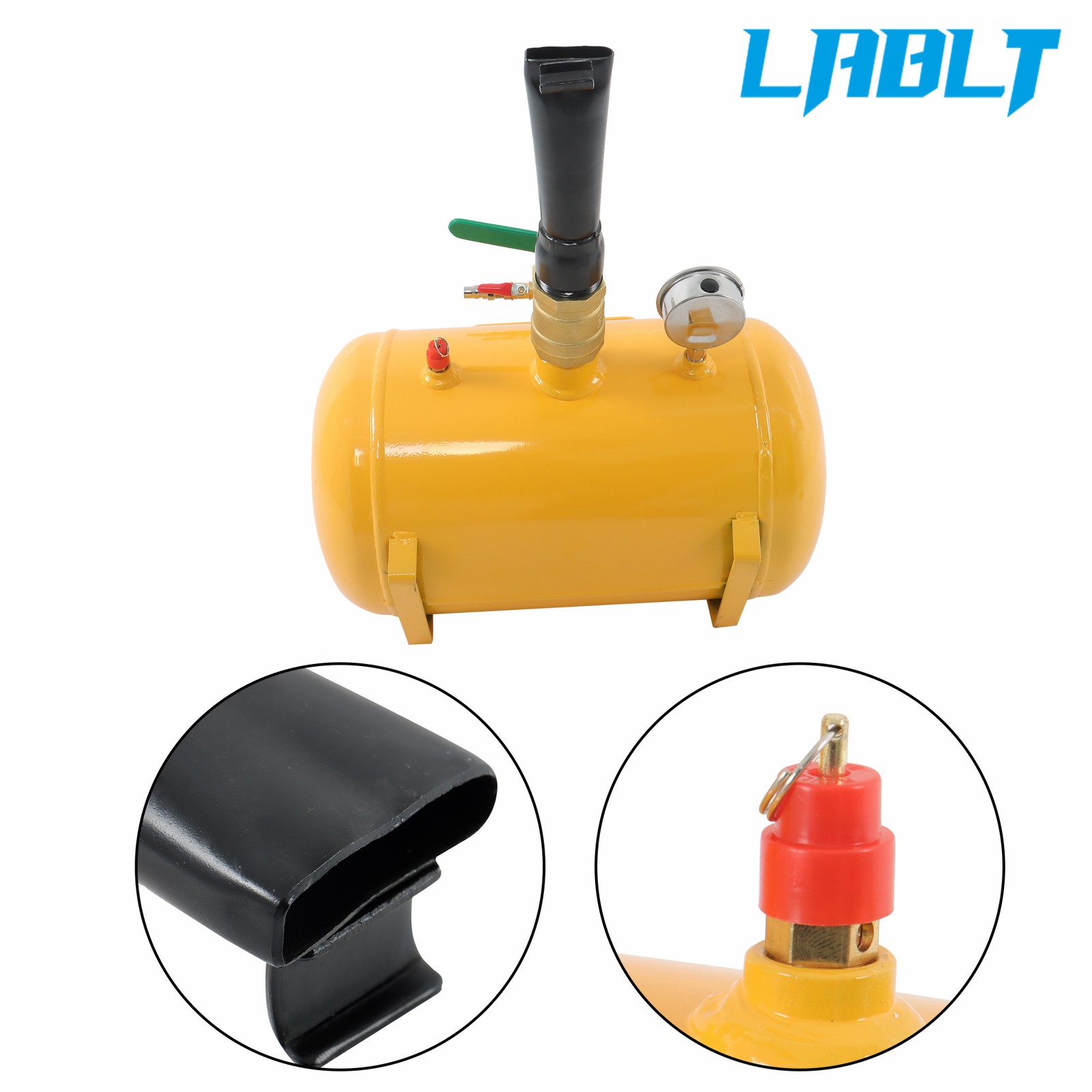 Heavy Duty Air Tire Bead Seater Blaster Seating Tool 5 Gallon 145PSI Yellow