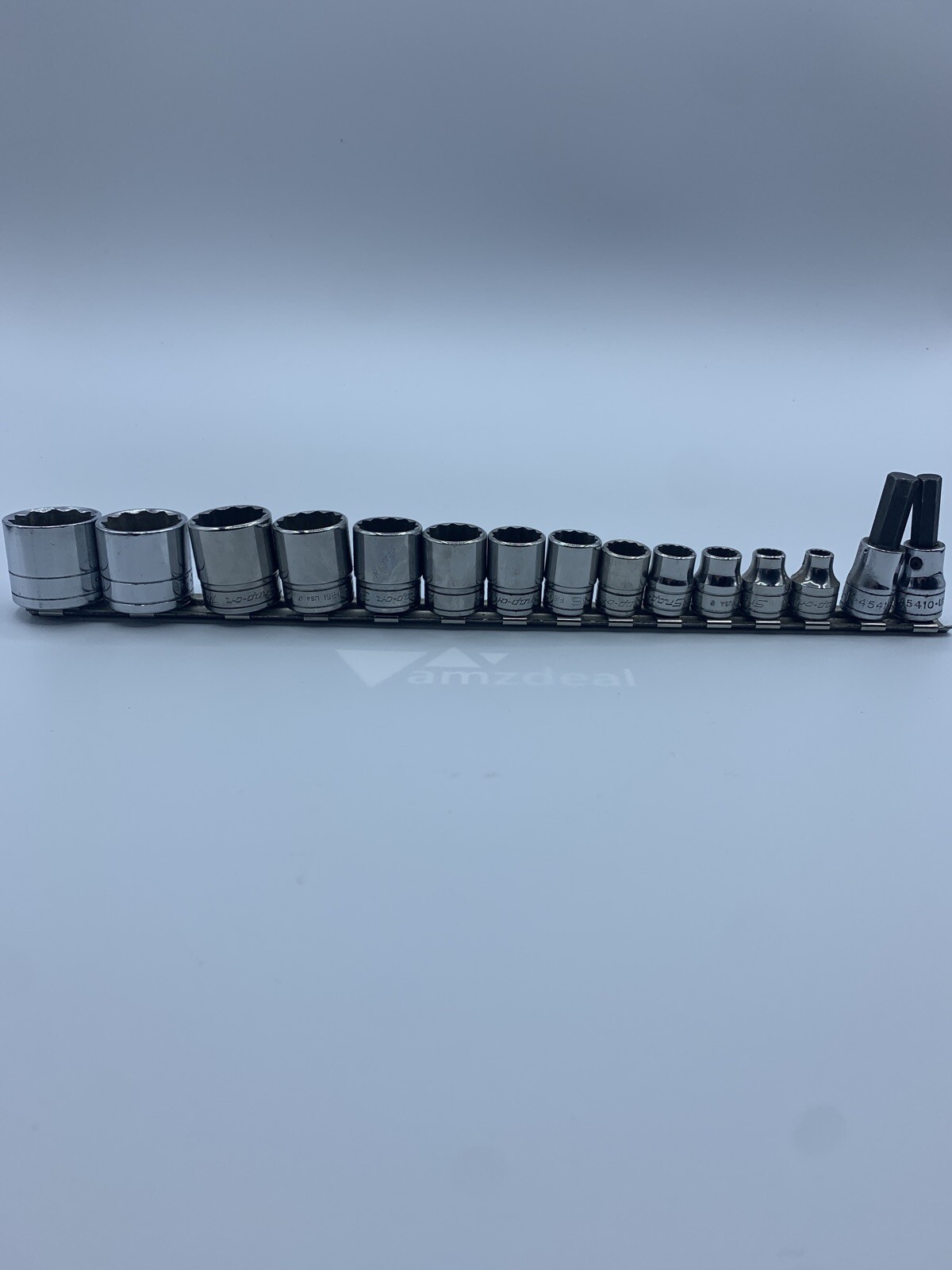Lot of 15 Snap-On F081-F281 and SK SAE Sockets, USED – TT345