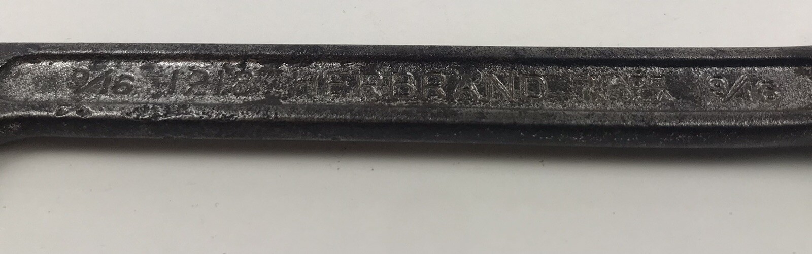 Vintage Herbrand USA 1218 9/16” SAE 12 Point Combination Angled Open End Wrench