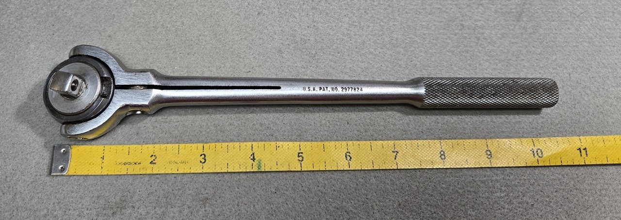 Vintage S-K 3/8 Drive Rotating Swivel Head Ratchet 3870 USA made – 1961-64