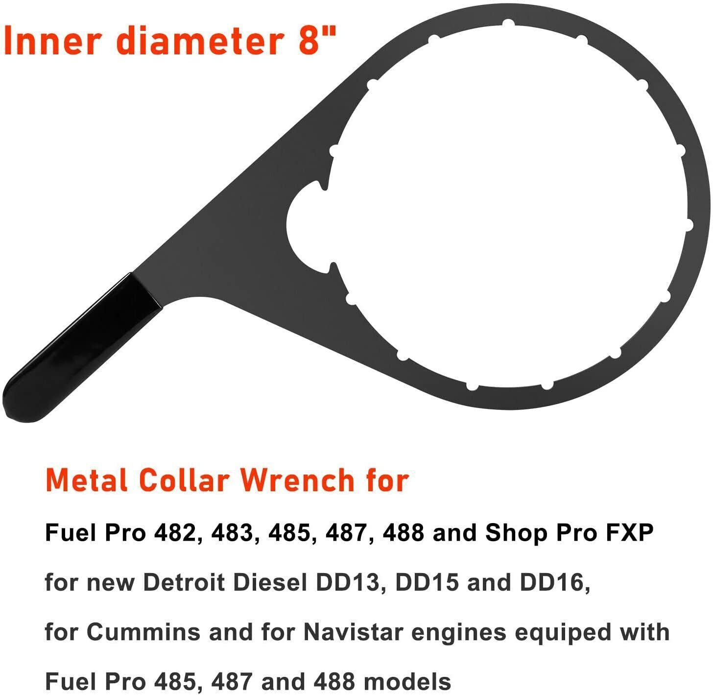 8″ Fuel Filter Collar Vent Cap Wrench 482017 for Fuel Pro 482 483 485 487 488