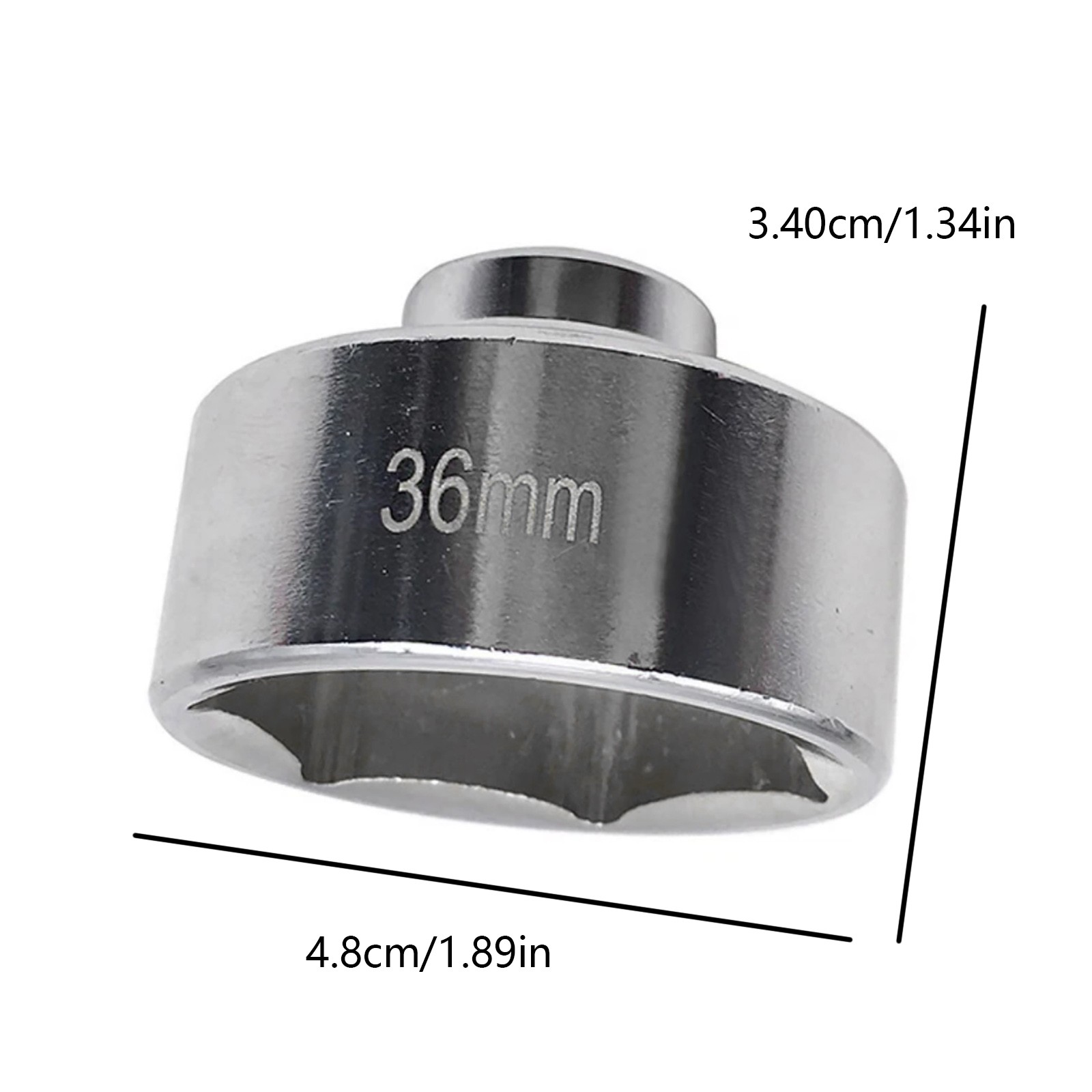 36mm Oil Filter Wrench Socket 3/8″ Drive Low Profile Cap Remover For Tight Areas