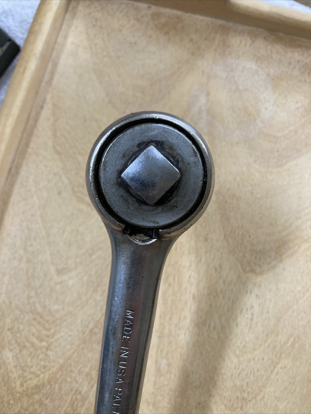 Vintage S-K Wayne Pro Mechanics Tools 42470 Knurled Handle 1/2″ Drive Ratchet