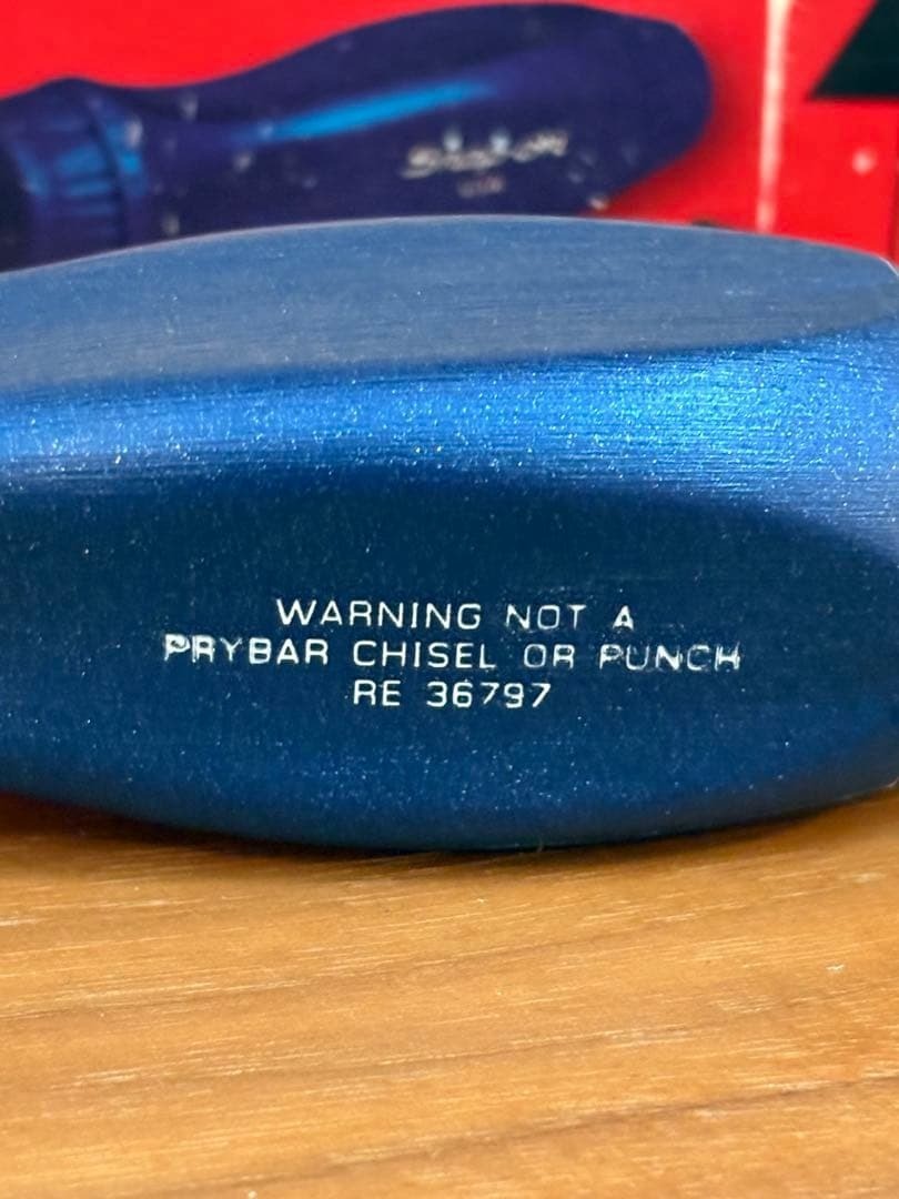 Snap-on SSDMR4B POWER BLUE Hard Handle Ratcheting Screwdriver w/Bits [Unused]