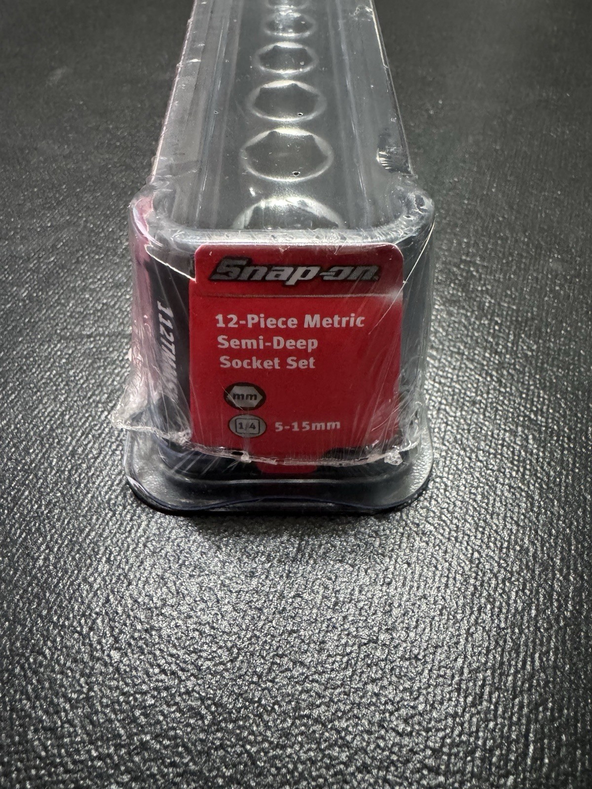 NEW Snap-on 112TMMSY 12pc 1/4in Drive Semi-Deep Metric Socket Set 5-15mm
