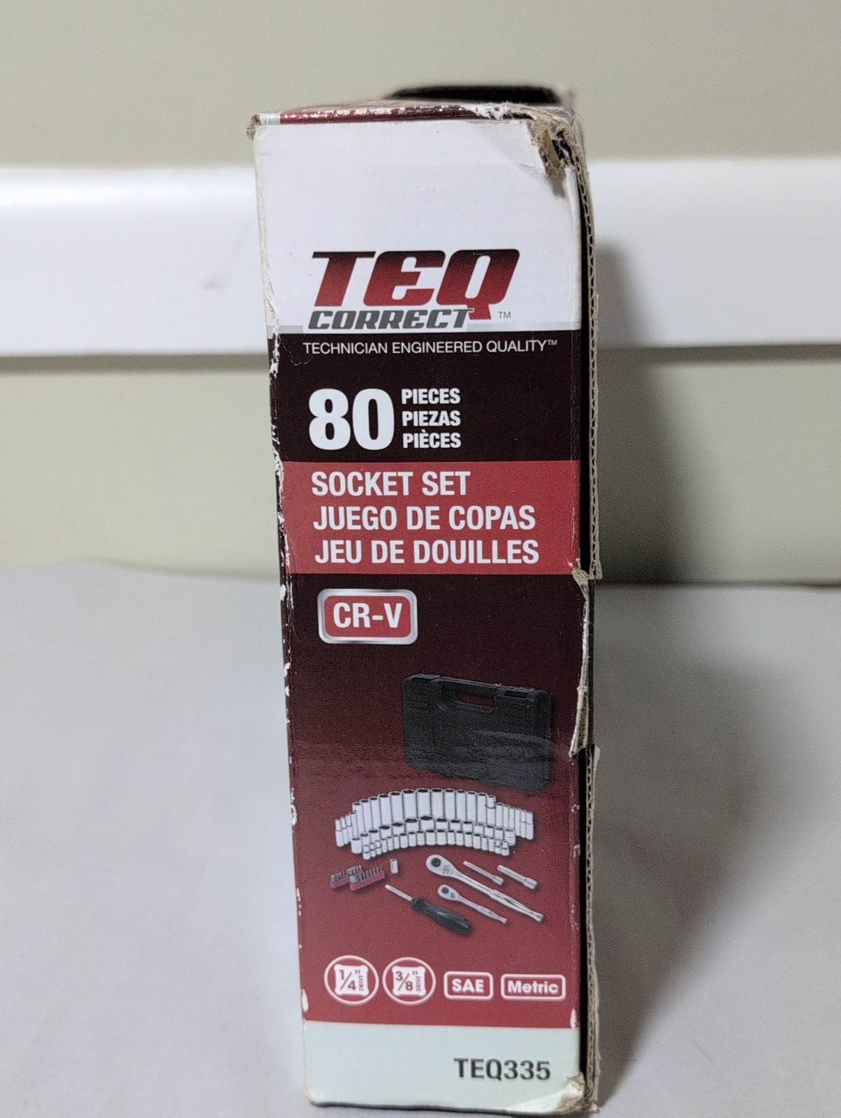 TEQ Correct 80 Piece Socket Set 1/4″ 3/8″ SAE Metric! NEW!