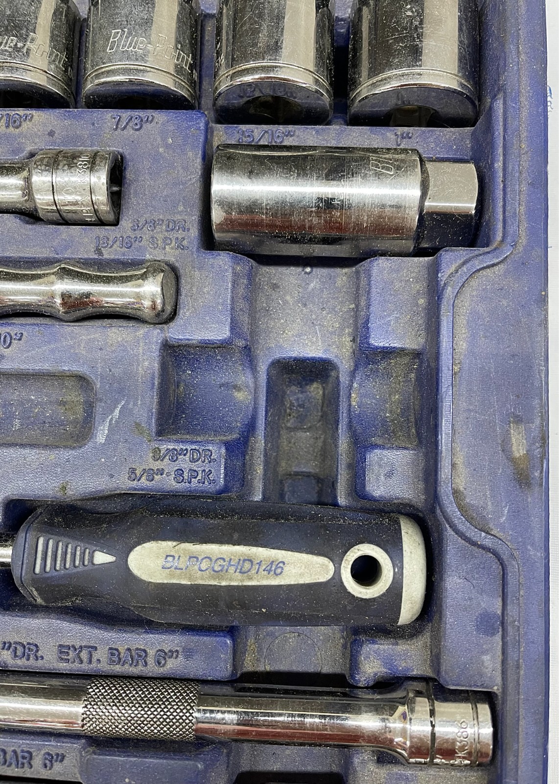 Blue Point 100pc 1/4″ & 3/8″ Dr General Service Set BLPGSSC100B (MISSING 9PCS)