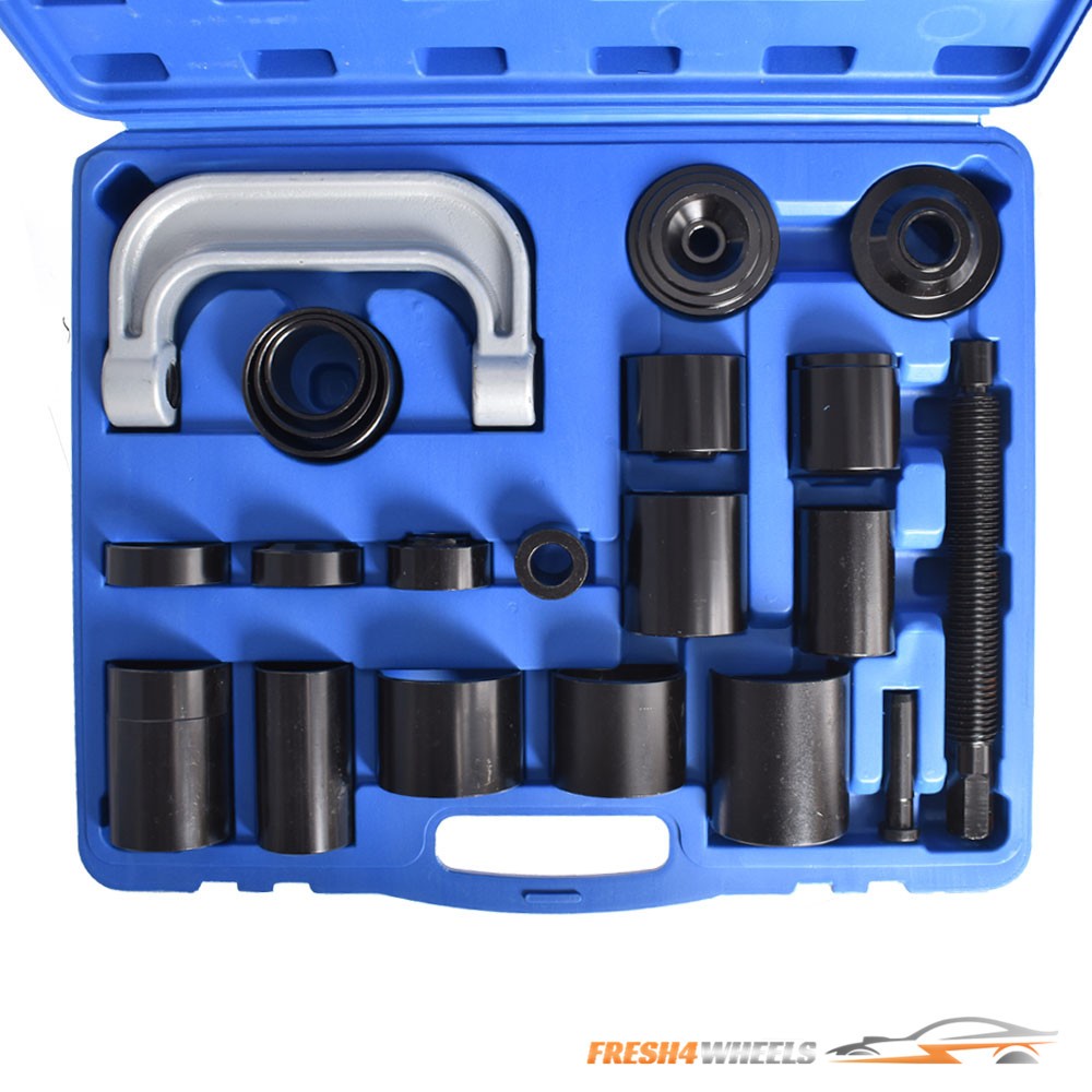 21Pcs Auto Repair Service Removal Ball Joint Press Tool Master Adapter Kit 2&4WD