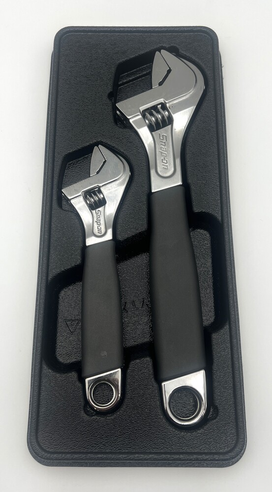 Snap-On Lot of 2 Crescent Adjustable Wrench FADH8C FADH12C Dark Titanium