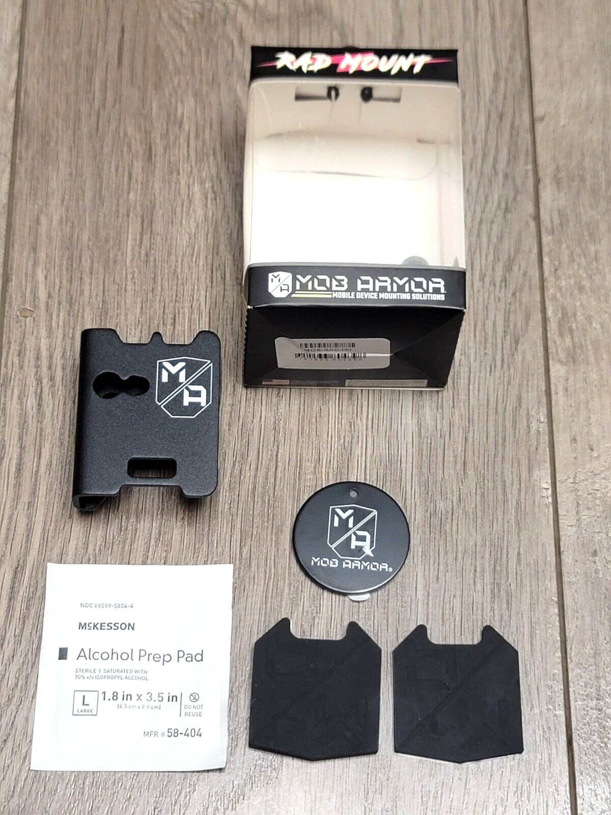 Mob Armor RAD Mount Magnetic Handheld Radio Mount System, Black #MOB-RAD-HH