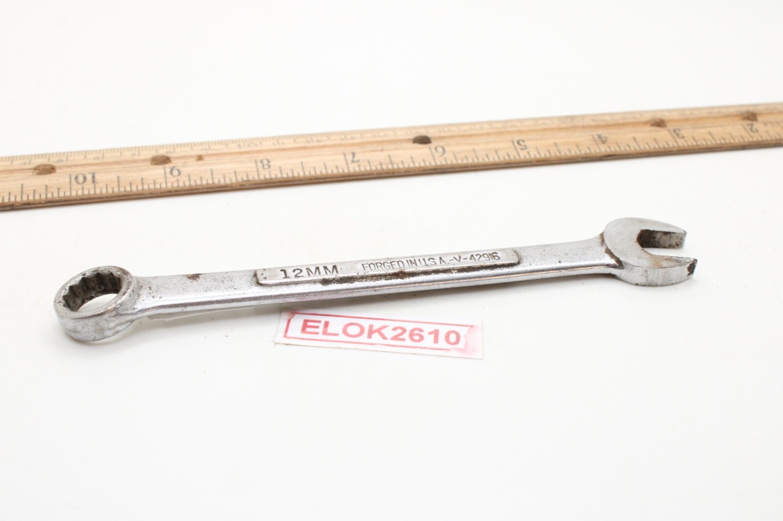 Craftsman V-42916 12mm 12 Point Metric Chrome Combination Wrench USA