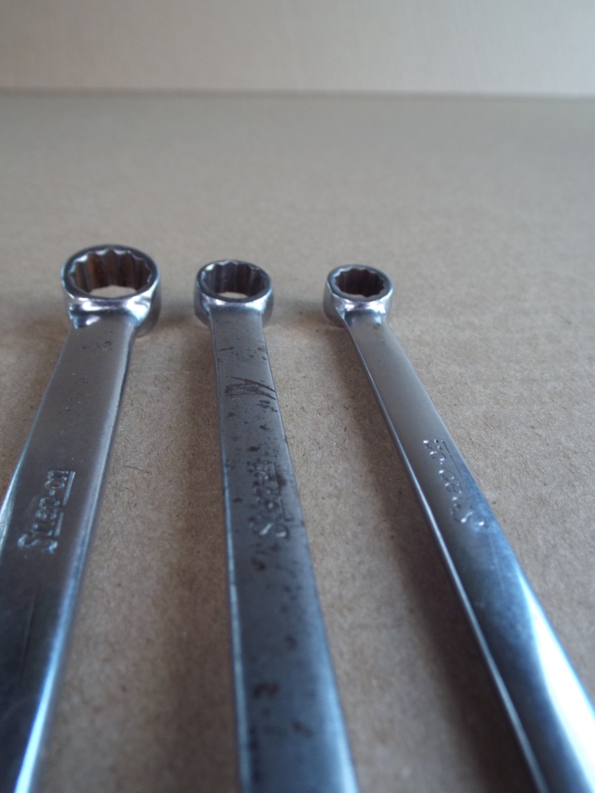 VTG Snap-On 5/16″ 3/8″ 7/16″ Combination Wrench 12 Pt USA Test Works Well (Read)