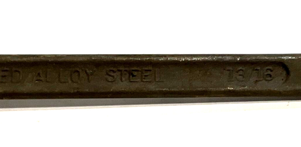 NOS Lectrolite Forged Alloy Steel Wrench 13/16″ & 7/8″ Offset Wrench 12″ USA
